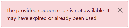 screenshot of bookstore with maximum limit error message